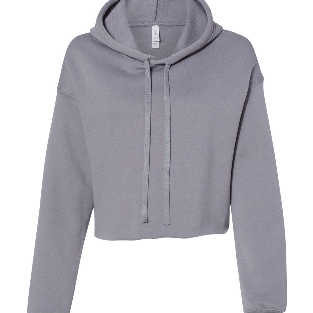 Bella brand women’s crop sweatshirt size medium color gray